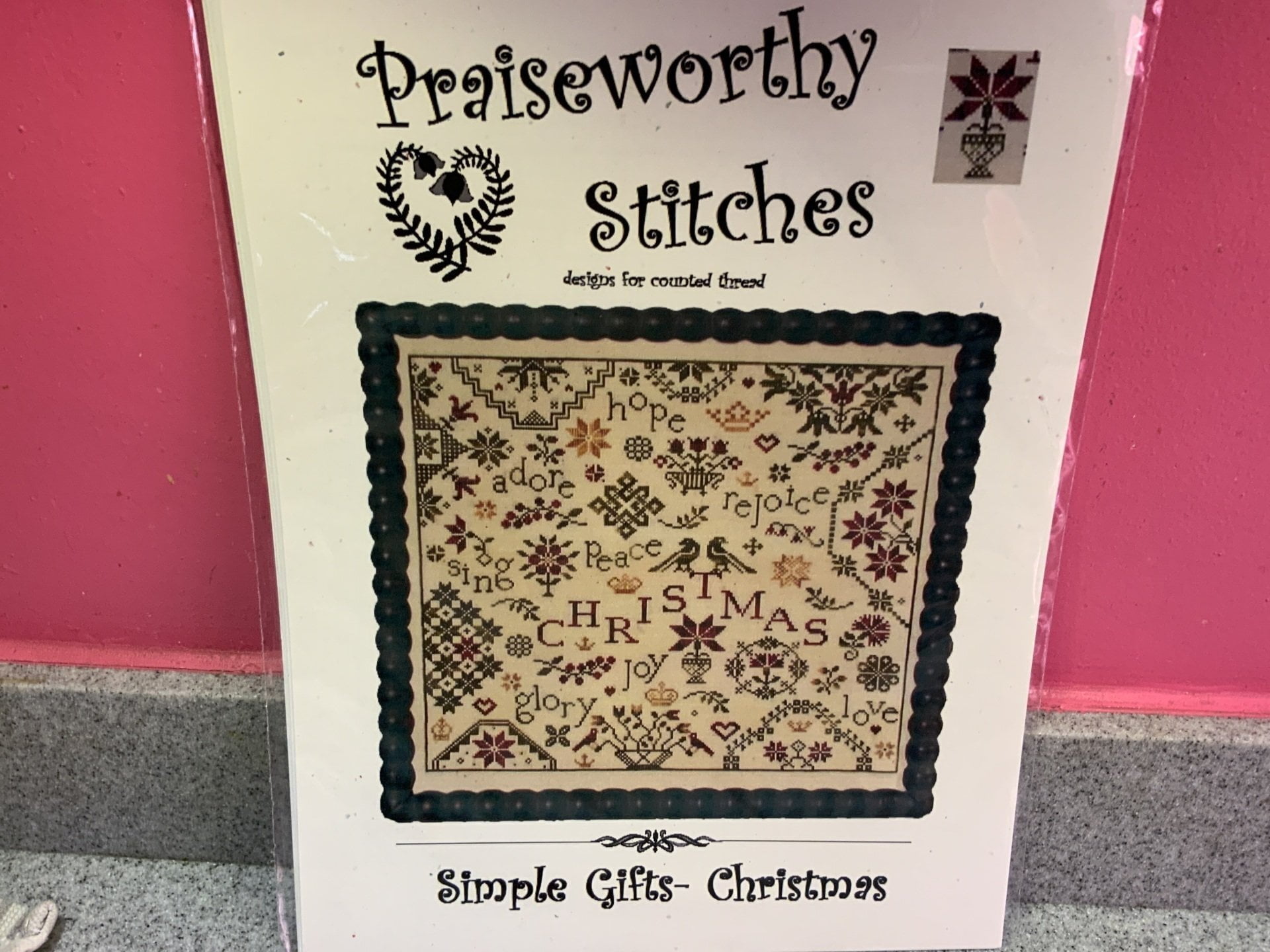 Praiseworthy Stitches “Simple Gifts Christmas” chart Cross Stitch