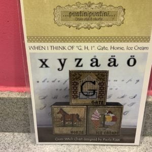 Puntini Puntini “When I think of “G,H,I” Gate,Horse, Ice Cream” chart