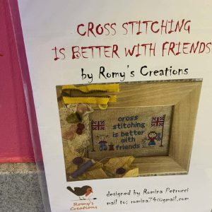 Roma’s creations “Cross Stitch is better with friends” chart
